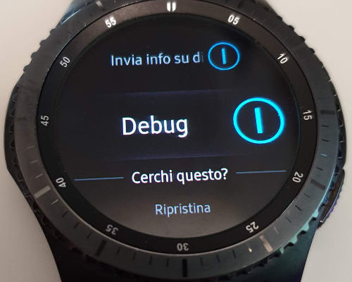 Debug su Gear S3